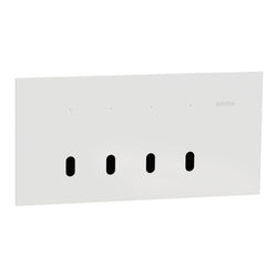Clipsal Solis T Switch Grid and Cover Horiz 4G White Ceramic