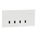 Clipsal Solis T Switch Grid and Cover Horiz 4G White Ceramic
