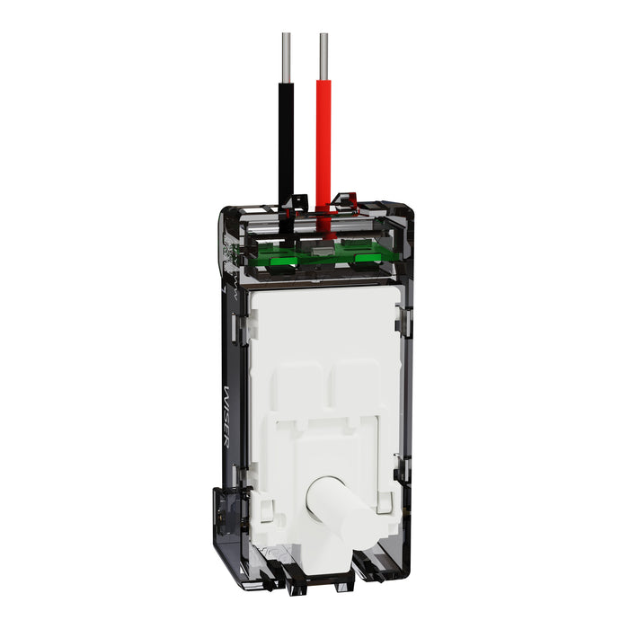 Clipsal Solis T Toggle Adaptor for Wiser Module White Ceramic