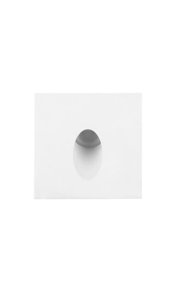 Switch Lighting 1W Wall/Stair Square Aperture 2700K IP54 White CC Non-Dim included