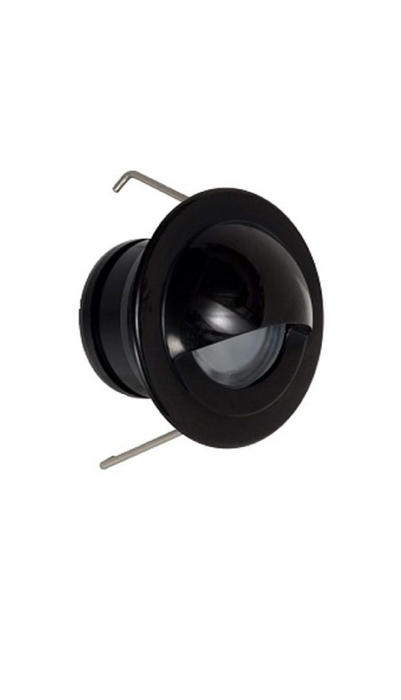 Switch Lighting LED Mini Eyelid 1.6W 2700K 40mm 12VDC Stainless Black IP67