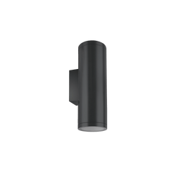 Glight Up & Down Round Led Wall Light 2*15W IP65 3000K Non Dim Black