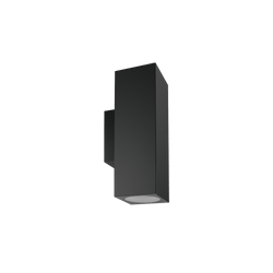 Glight Up & Down Square Led Wall Light 2*15W IP65 3000K Non Dim Black