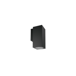 Glight Single Side Square Led Wall Light 15W IP65 3000K Non Dim Black