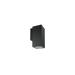 Glight Single Side Square Led Wall Light 15W IP65 3000K Non Dim Black