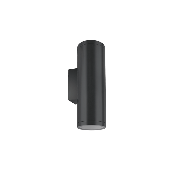Glight Up & Down Round Led Wall Light 2*20W IP65 3000K Non Dim Black