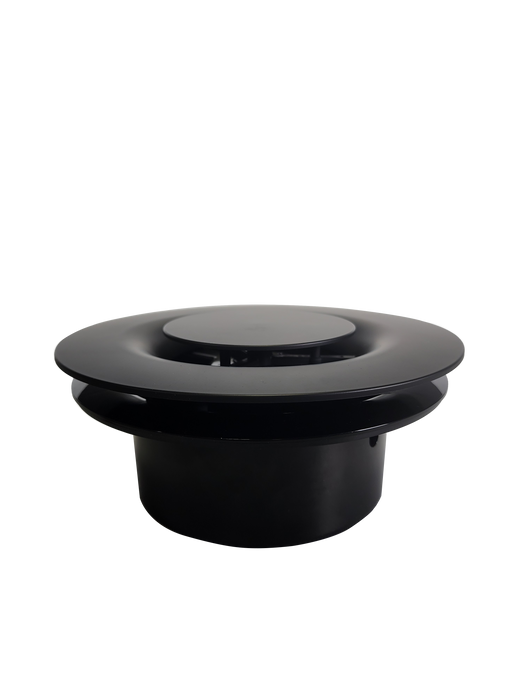 Vynco A/M Fan Thru Wall 300 m3/h Round Black