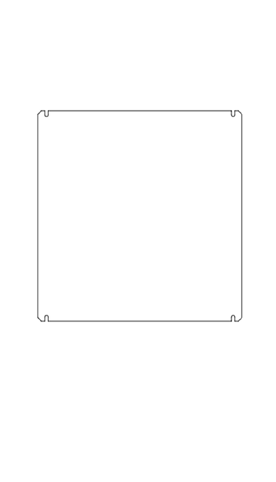 Vynco D/B CPWR 750H X 500W Clear Plates