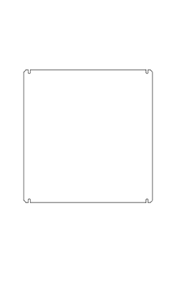 Vynco D/B CPWR 500H X 500W Clear Plates