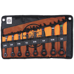 Klein 69408G 8pc Ratcheting Combo Wrench Set - SAE