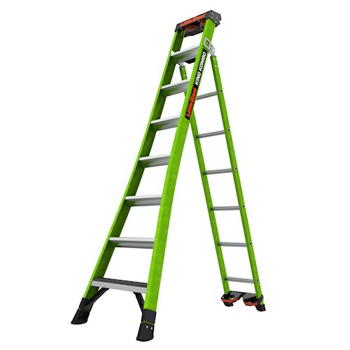 Staffy Ladder 8 Step 150kg Fibreglass Dual/Triple Purpose KING KOMBO