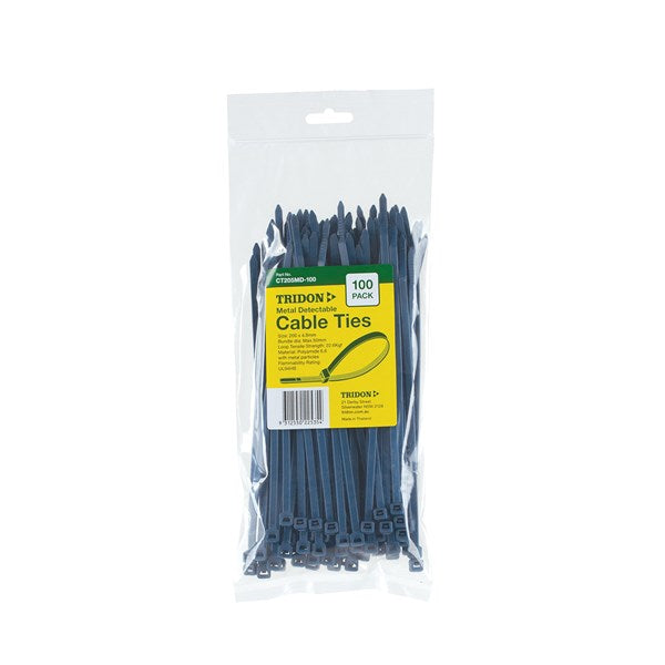 Tridon Metal Detectable Cable Tie - 100 Pack