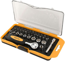 Tolsen 38Pce Bit And Socket Set 1/4"