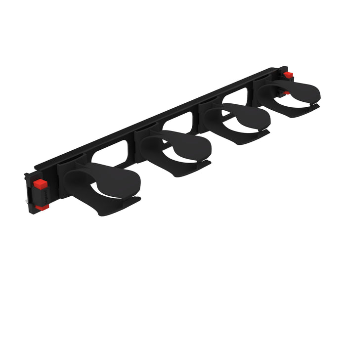 Legrand Patch Cord Management Bar 19 1U Metal Quick Fix Black