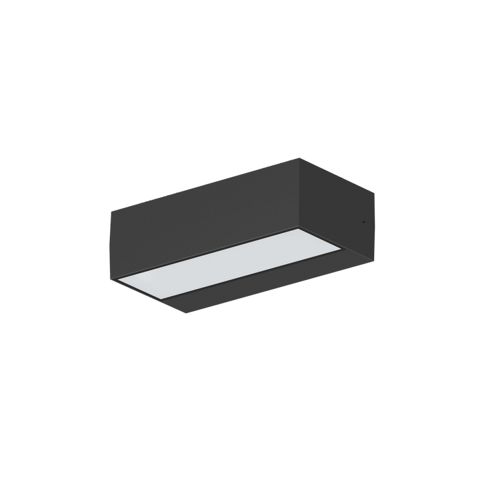Glight Up And Down Selectable 10W Wall Light Ip65 Tri-Colour Non Dim Black