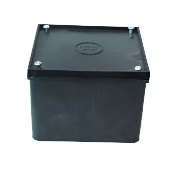 Evcco Conduit Adaptable Box 108x108x76 LSZH-FR/HFT Black