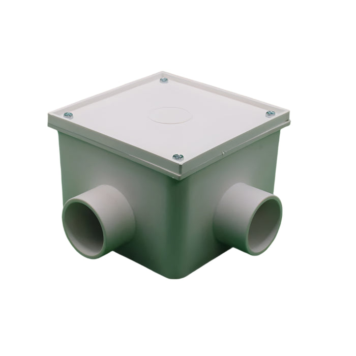 Evcco Conduit Junction Box 2way 32mm ANG LSZH-FR/HFT White