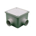 Evcco Conduit Junction Box 2way 32mm ANG LSZH-FR/HFT White
