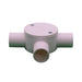 Evcco Conduit Junction Box 3way 25mm LSZH-FR/HFT White