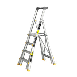 Easy Access Adjustable Telescopic Platform Ladder-4-7 Step