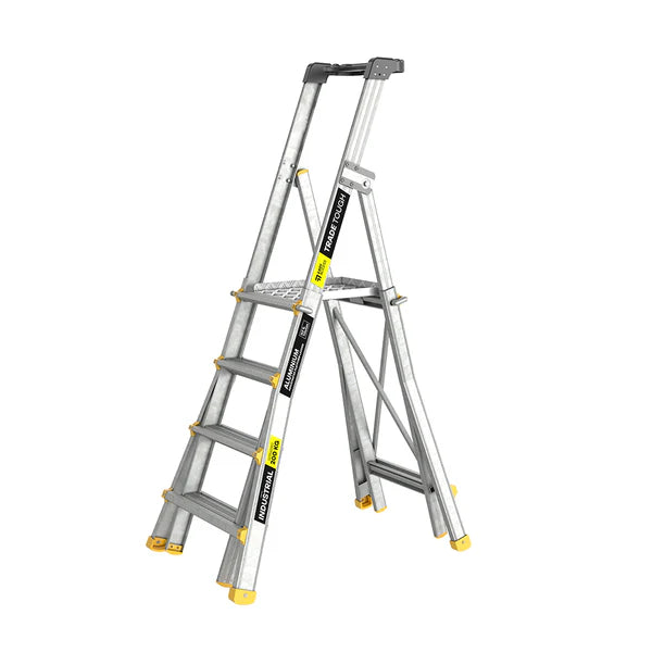 Easy Access Adjustable Telescopic Platform Ladder-4-7 Step
