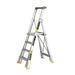 Easy Access Adjustable Telescopic Platform Ladder-4-7 Step