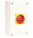 Kraus & Naimer 100A 37kW 3 Pole Isolator with 1xN/O LMEB & 1x N/C Aux IP66/67 SS Enclosed Red/Yellow Padlock Handle