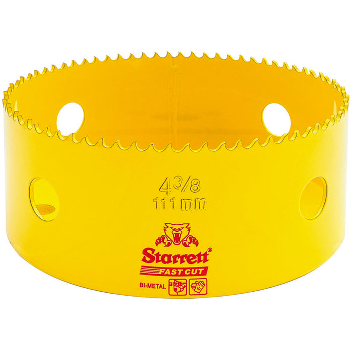 Starrett 111mm 4-3/8in Constant Pitch Bi-Metal Hole Saw