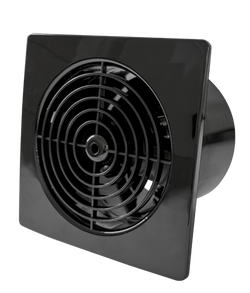 Manrose Pro Series Wall/Ceiling Fan 150mm Square Black