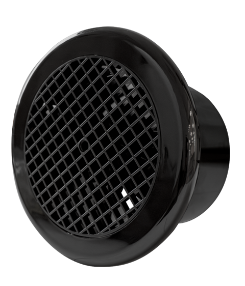 Manrose Pro Series Wall/Ceiling Fan 150mm Round Black