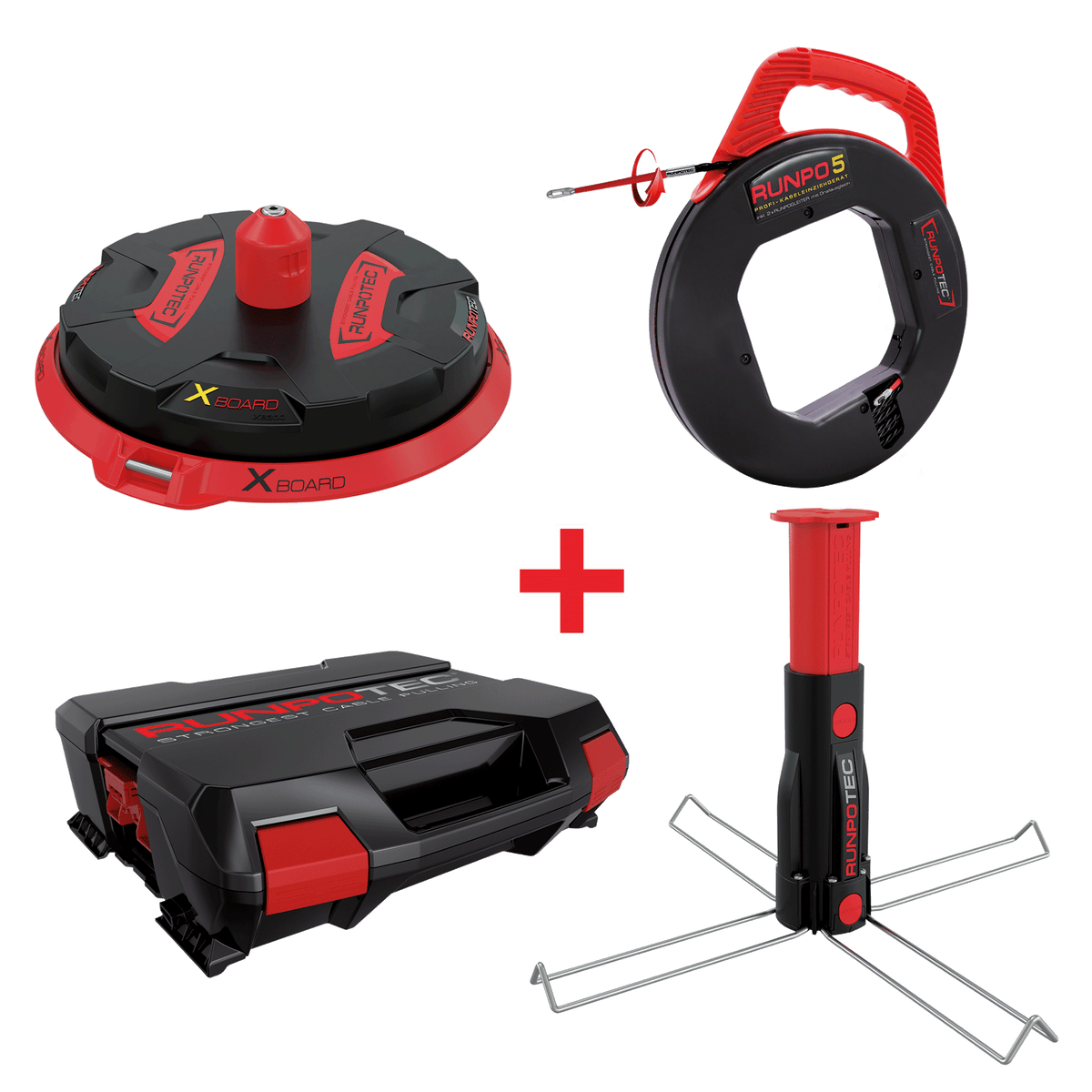 Subec Runpotec Cable Roller RP5 + XB500 Multiset in a System Case — Scott ...