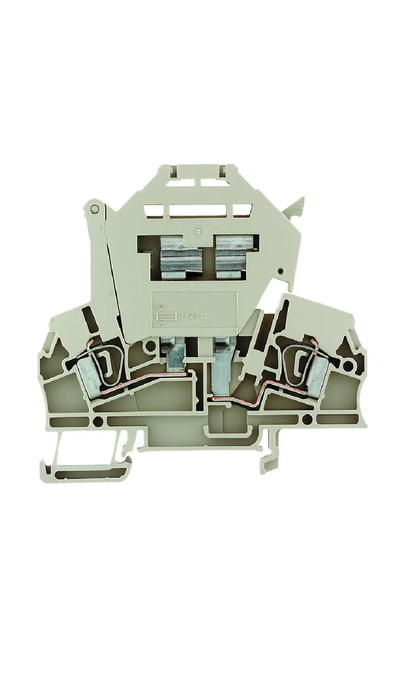 Weidmuller Terminal DIN Rail 20mm Fuse 6.3A 2.5mm ZSI2.5 Beige
