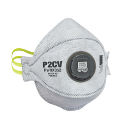 Force360 P2CV Flat Fold Carbon Valved Disposable Respirator 10 Box