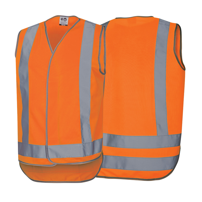 Force360 Orange Day & Night Safety Vest 2 Extra Large