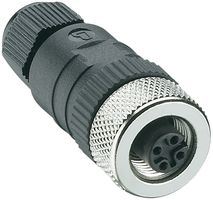 Engcomp  4 Pole Female M12 Right Angle Connector