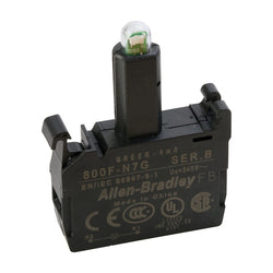 Allen Bradley Latch mount LED 240VAC green