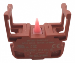 Ghisalba 22mm Pushbutton Contact Block Gold 1NC