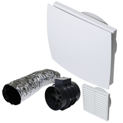 Weiss 150mm inline fan contractor pack with square fascia