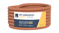 ICS 50mm MD Flexible Conduit Orange Solar 25m