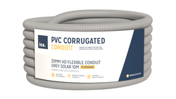 ICS 20mm HD Flexible Conduit Grey Solar 10m