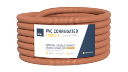 ICS 32mm HD Flexible Conduit Orange Solar 25m