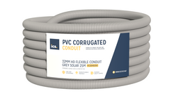 ICS 32mm HD Flexible Conduit Grey Solar 25m