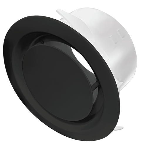 Manrose Manrose Easyfit Grille with Cone Diffuser 150mm Black