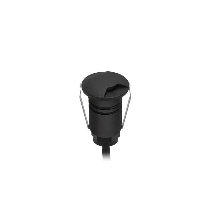 Halcyon Round Two-Way Mini Recess Black 316 Stainless 1W 8-25VDC 3000K IP67
