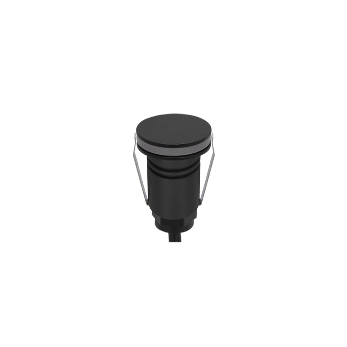 Halcyon Round Halo Mini Recess Black 316 Stainless 1W 8-25VDC 2700K IP67 360Deg