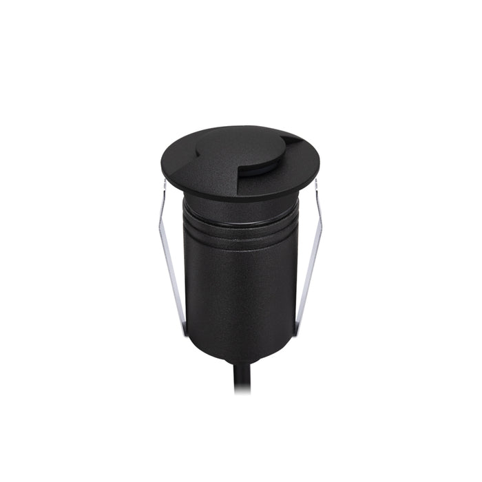 Halcyon Exterior Round Two-Way Multi-Use Recess Black 316 Stainless Steel 2.5W 8-25V DC 3000K IP67