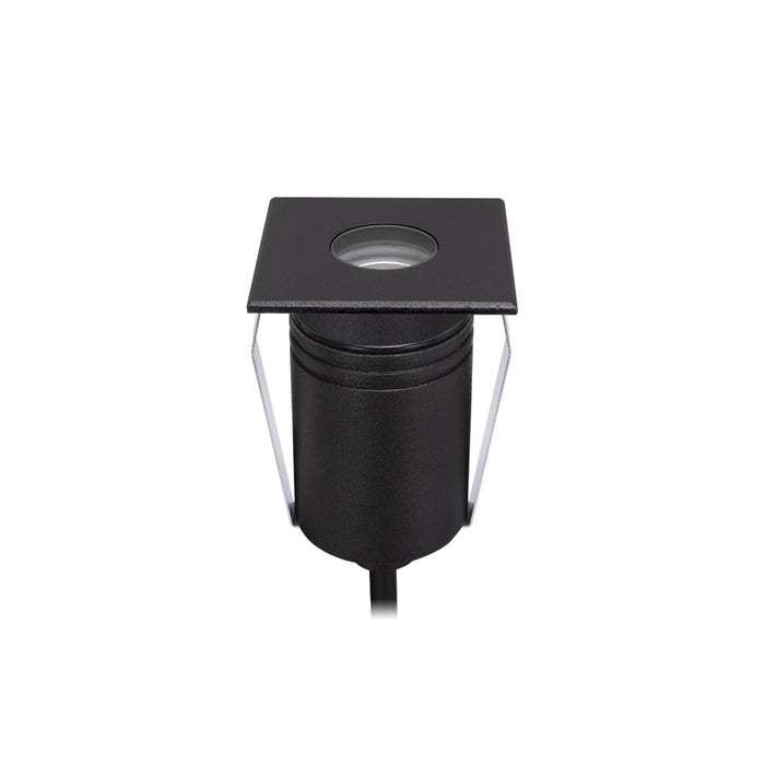 Halcyon Exterior Square Multi-Use Recess Black 316 Stainless Steel 2.5W 8-25V DC 3000K IP67 60 Degree Lens