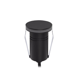 Halcyon Exterior Round Halo Multi-Use Recess Black 316 Stainless Steel 2.5W 8-25V DC 2700K IP67 360 Degree