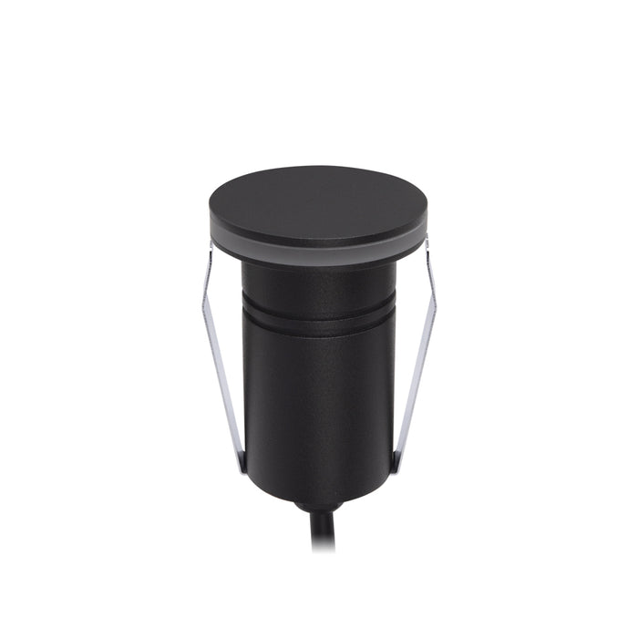 Halcyon Exterior Round Halo Multi-Use Recess Black 316 Stainless Steel 2.5W 8-25V DC 2700K IP67 360 Degree