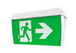 Pureled IP65 Surface Mount Exit Light 24m Double Sided 2W